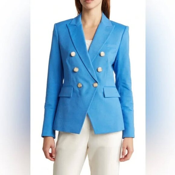 Veronica Beard Dickey Miller Jacket in Azure Blue Color - Picture 1 of 8